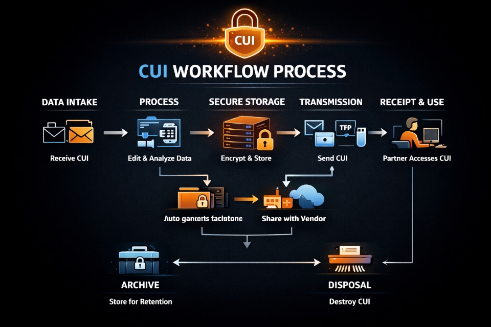 Role + CUI + Network Flow Example diagram